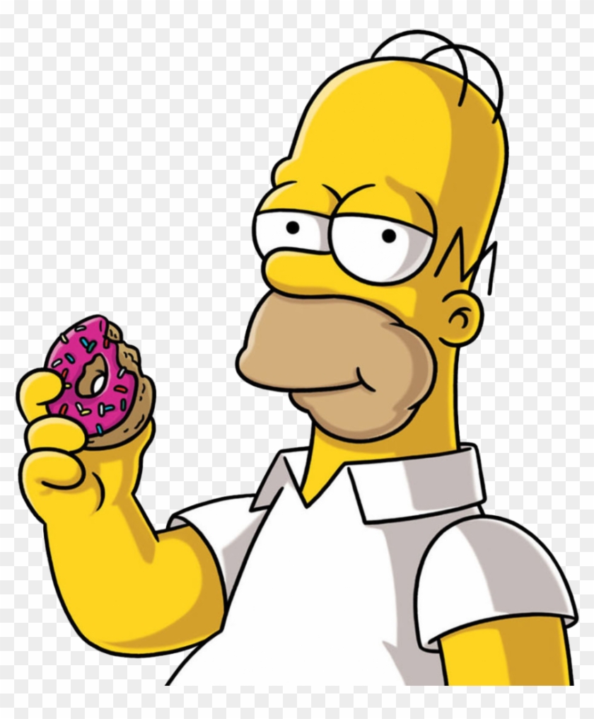 Picture Of Homer Simpson Clip Art Medium Size - Homer Simpson Donuts Png #462044