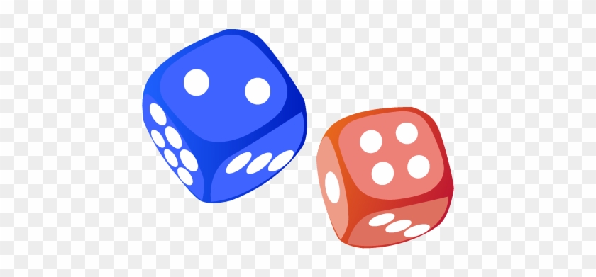 If You Compare The Two Sums You Will See That The Difference - Red And Blue Dice #462076