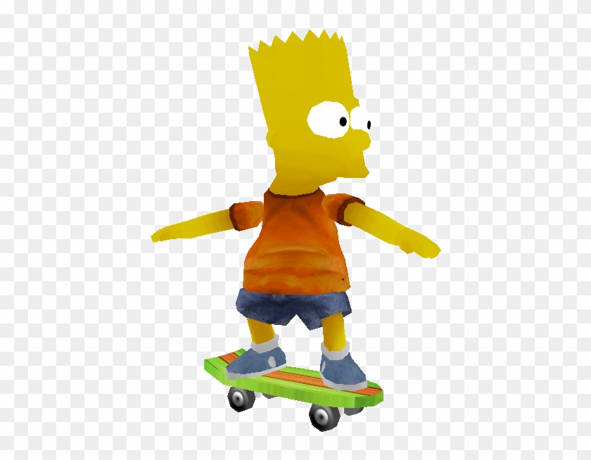 Bart Simpson Clip Art Http//atcencom/html/bart Skateboarding - Stuffed Toy #462088