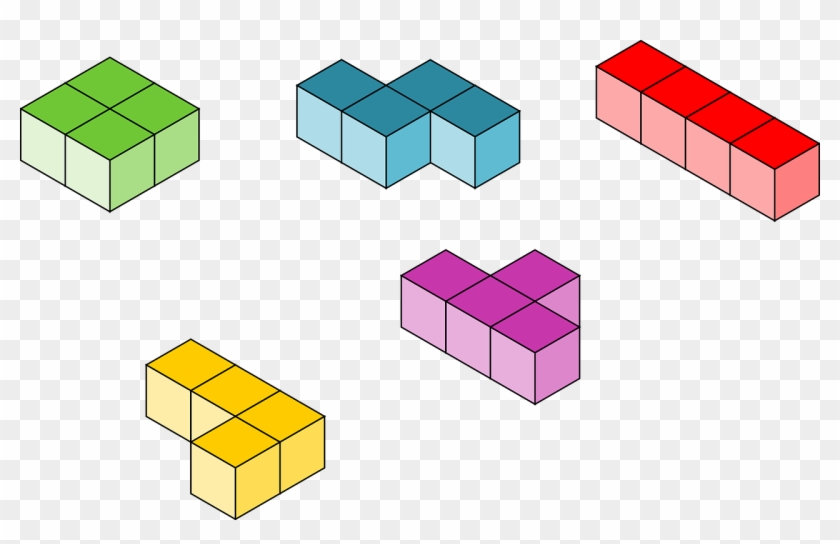 Tetris Clip Art - 3d Block Vector #462111