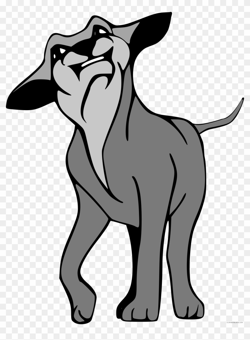 Angry Dog Animal Free Black White Clipart Images Clipartblack - Angry Dog #462240