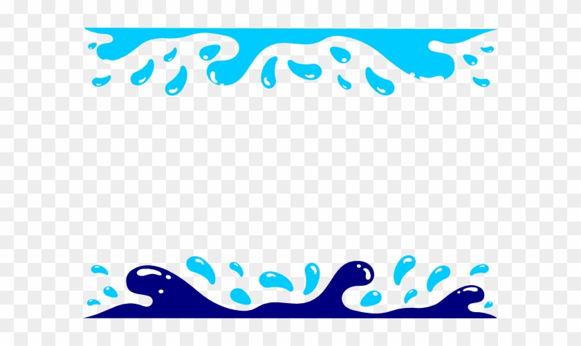 Water Wave Border Clipart - Swimming Border Clip Art #462328