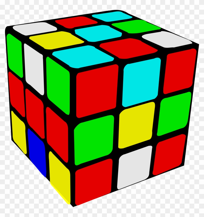 Rubiks Cube Png 7, Buy Clip Art - Scrambled Rubik's Cube Png #462319