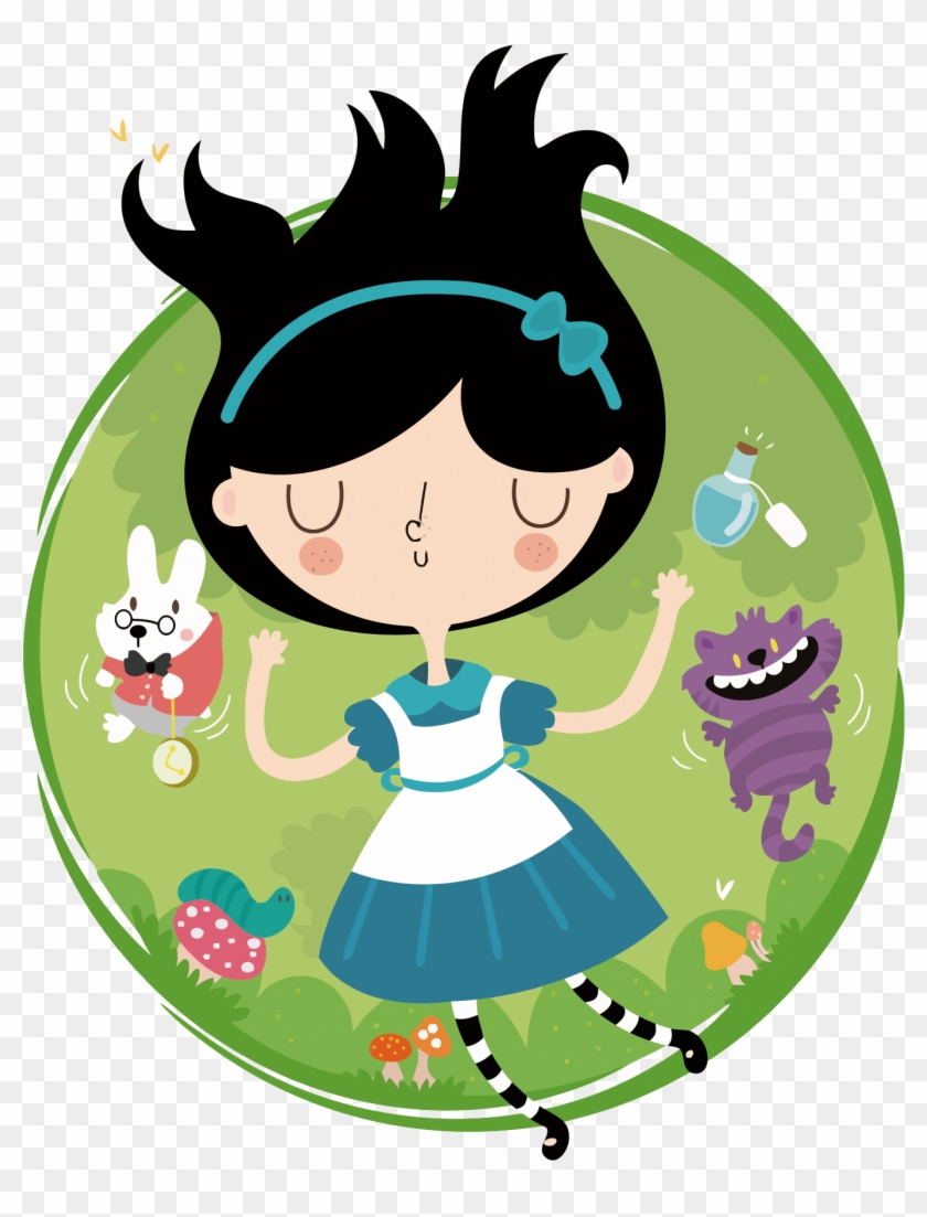 T-shirt Alices Adventures In Wonderland Art Illustration - T-shirt Alices Adventures In Wonderland Art Illustration #462496