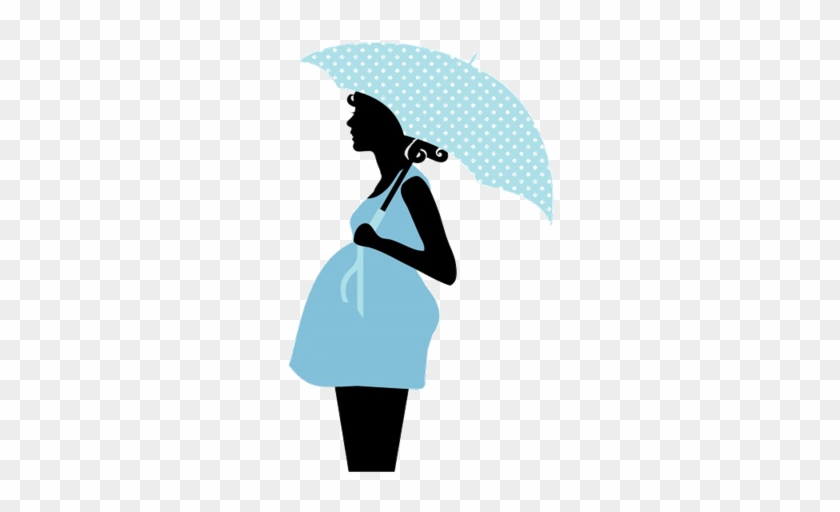 And Yahweh Visited Sarah As He Had Said, And Yahweh - Pregnant Woman Silhouette Blue #462505