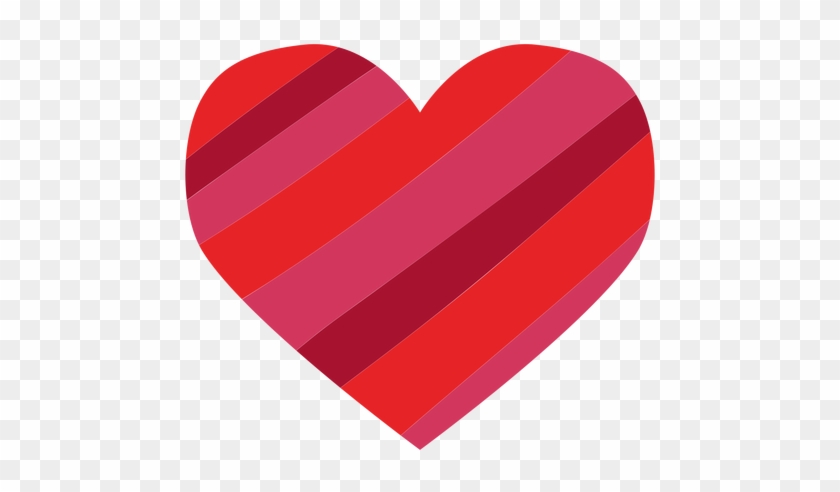 Heart Made Of Stripes Sticker Transparent Png - Illustrator #462515