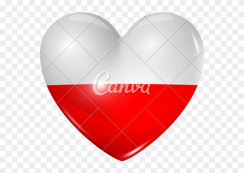 Love Poland, Heart Flag Icon - Heart #462527