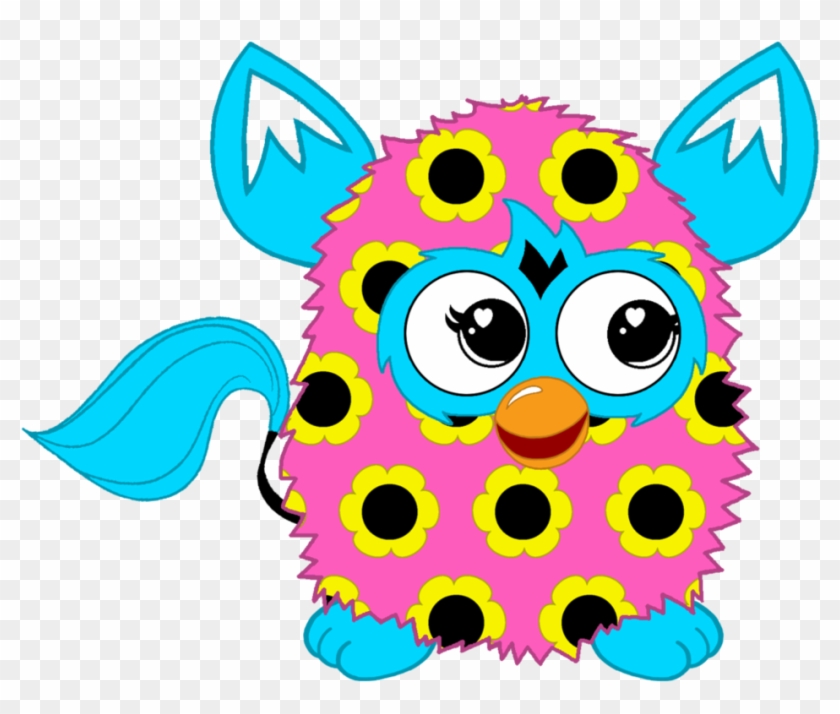 Flower Pattern Furby Boom By Ffgofficial - Furby Clipart #462539