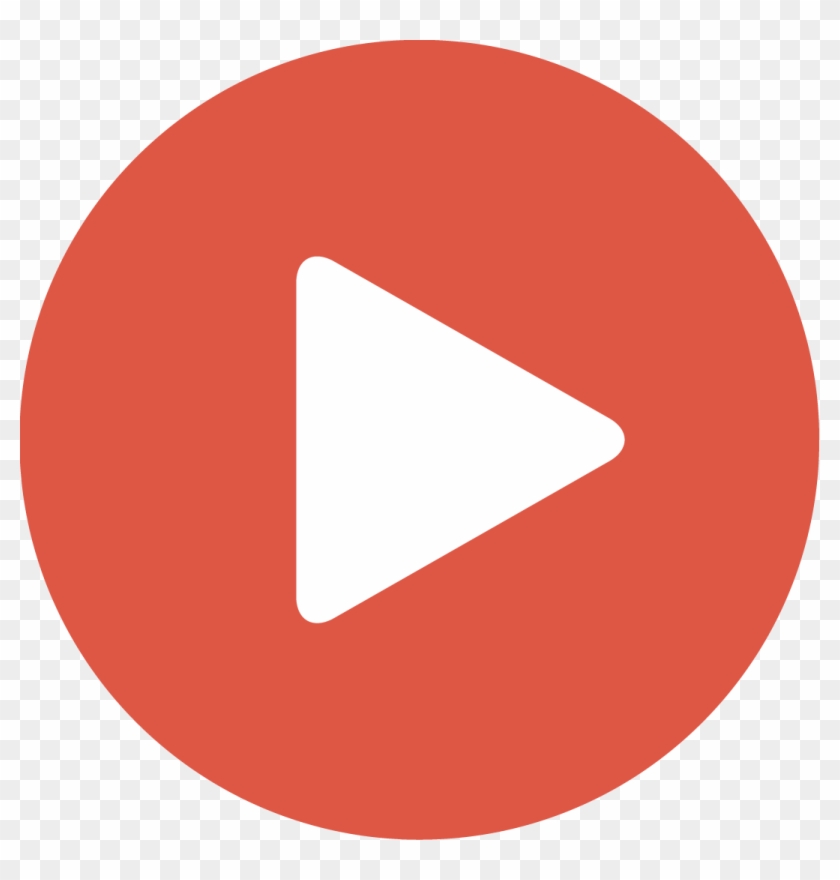 Video File Icon - Youtube Logo Vector Circle #462647