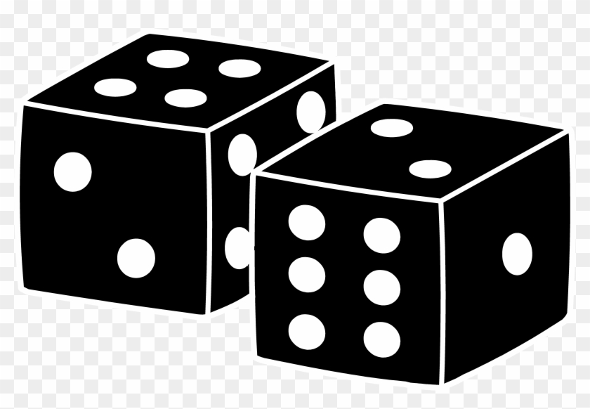 Cube Clipart Dice - Black Dice Clipart #462707