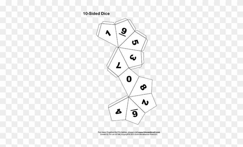 Printable 10 Sided Dice Printable 10 Sided Dice - Make A 10 Sided Dice #462723