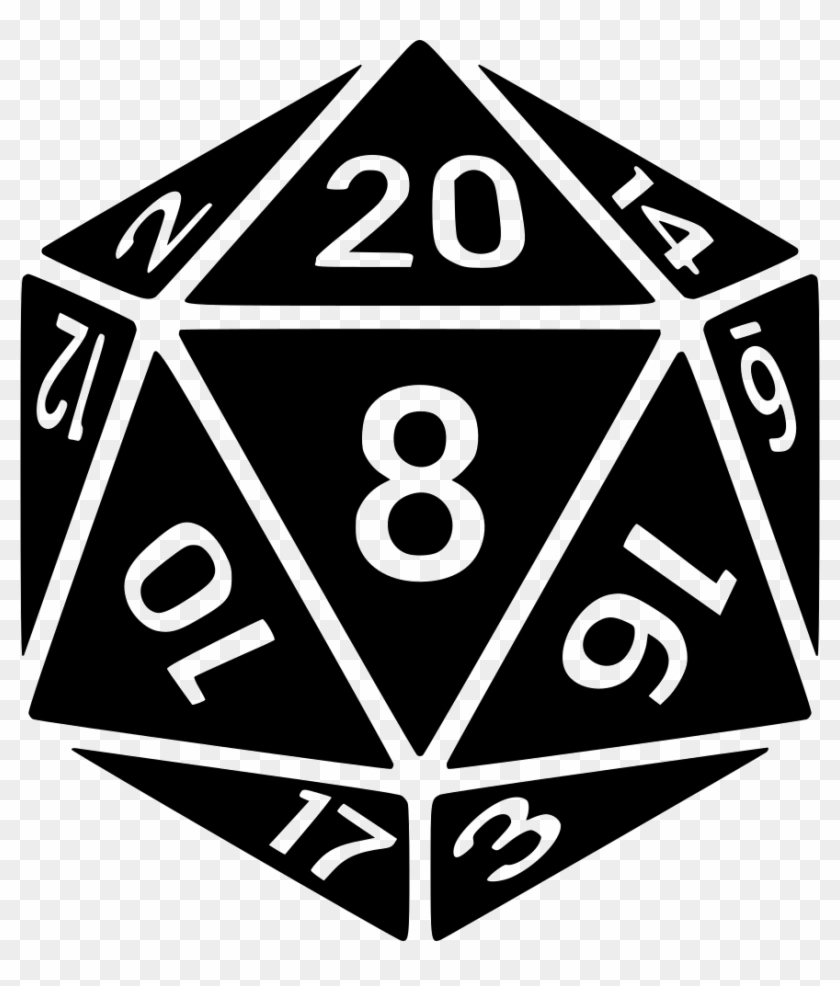 Dd Dice Numbers Comments - 20 Sided Dice Vector #462727