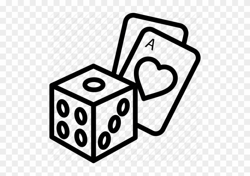 Cards, Casino, Dice, Poker, Poker - Cards And Dice Drawing #462794