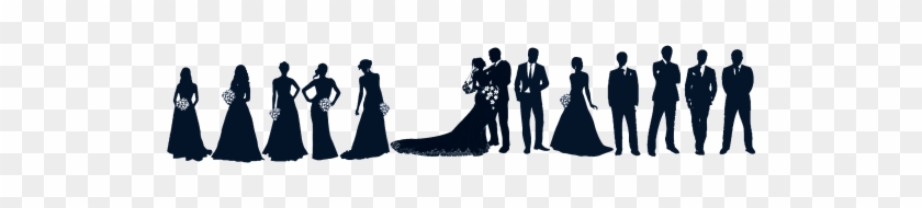 Dinner Party Clip Art Image - Bridesmaids Silhouette #462853