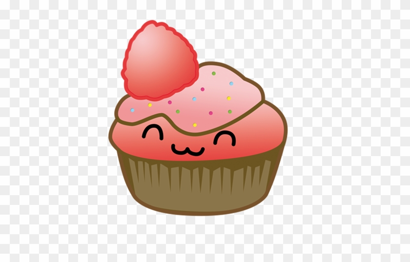 Cupcake, Food, And Ichigo Image - Kawaii Cupcake Png #462883