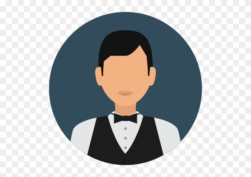 Waiter Free Icon - Avatar Profile Circle Png #462932