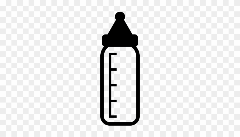 Baby Feeding Bottle Vector - Baby Bottle Icon #463013