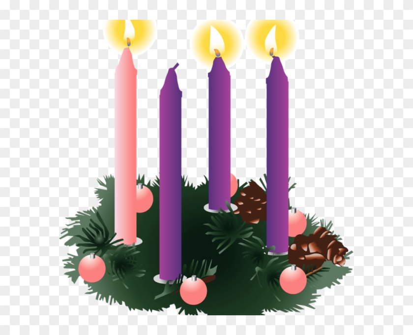 Candles - Christmas Wreath Advent #463152
