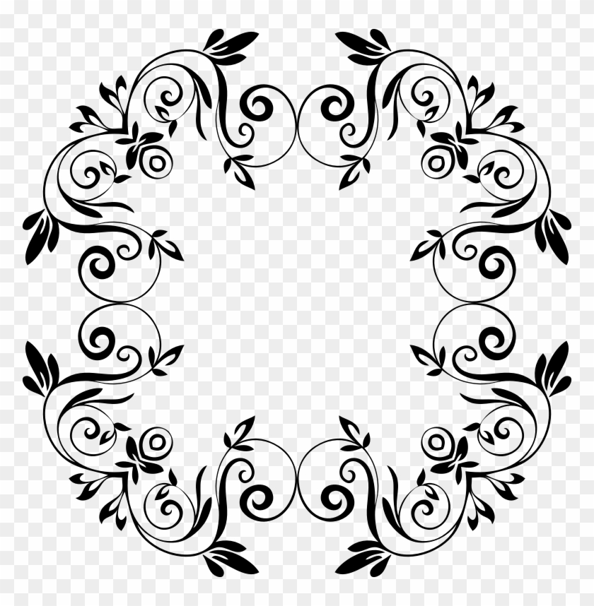Circle Mirror Frame Clip Art - Letter T Monogram #463270