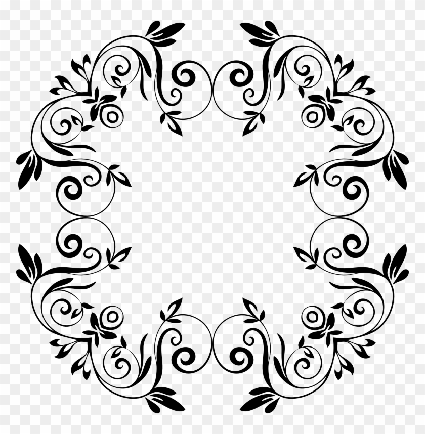 Circle Mirror Frame Clip Art - Letter T Monogram #463270