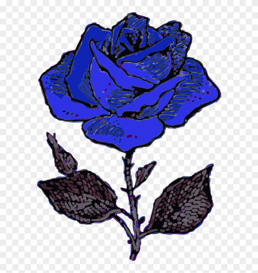 Rose - Blue Rose Clipart #463309