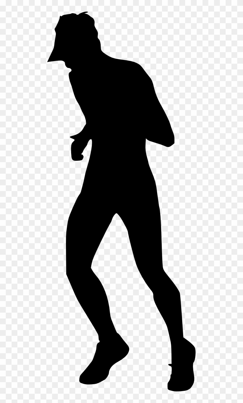 Silhouette Of Man Running - Portable Network Graphics #463347