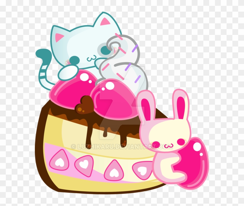 Cute Cake By Luzhikaru - Cute Cakes Kawaii Png #463421