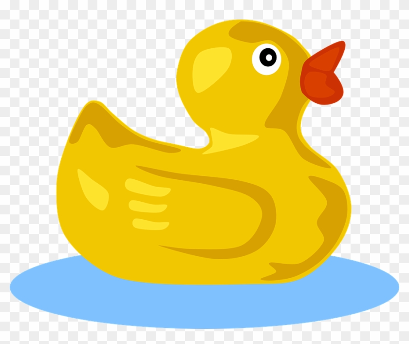 Babies Bath Cliparts - Rubber Duck Clip Art #463427