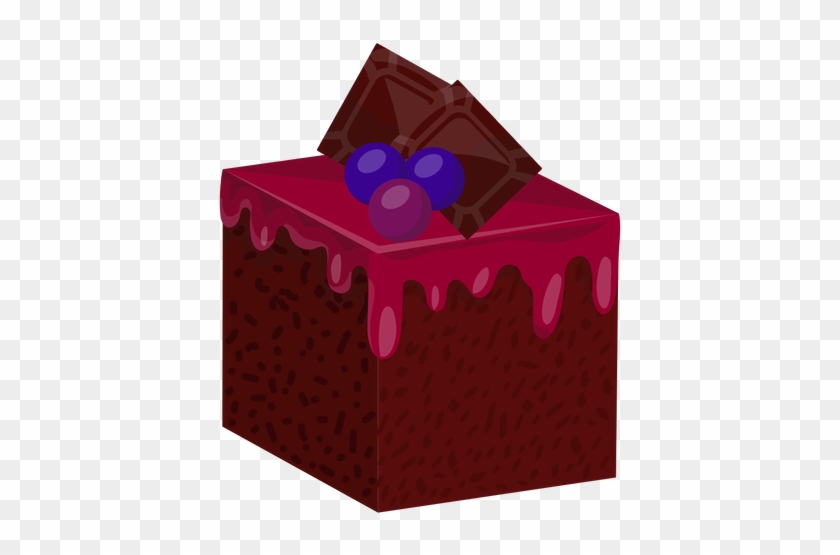 Cake Slice With Blueberries Transparent Png - Cake #463473
