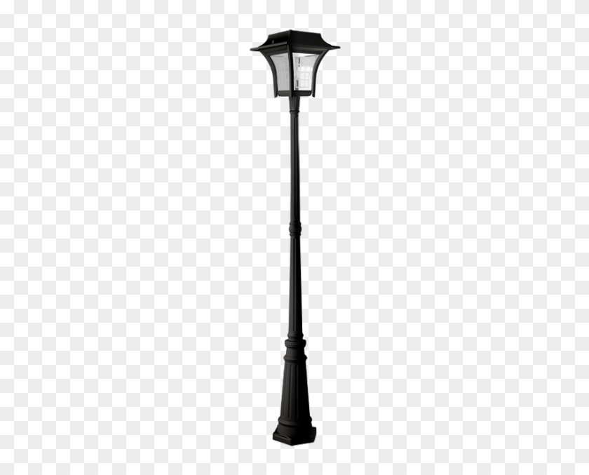 Perfect Flat Style Streetlamp Set Urban Road Stock - Black Outdoor Lamp Post #463568