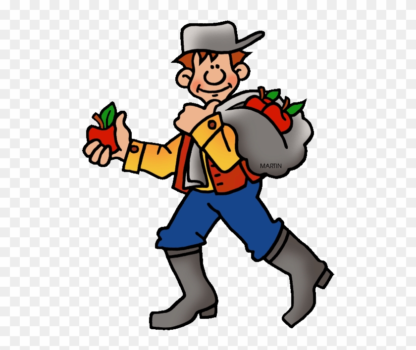 Famous People From Massachusetts - Clip Art Johnny Appleseed #463619