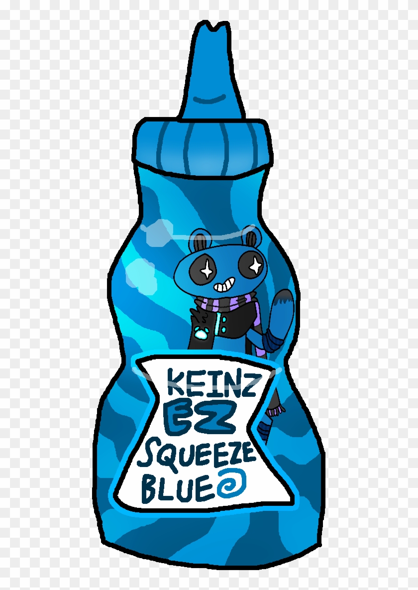 A Bottle Of Keinz Unten Blue Ketchup As It Appears - A Bottle Of Keinz Unten Blue Ketchup As It Appears #463638
