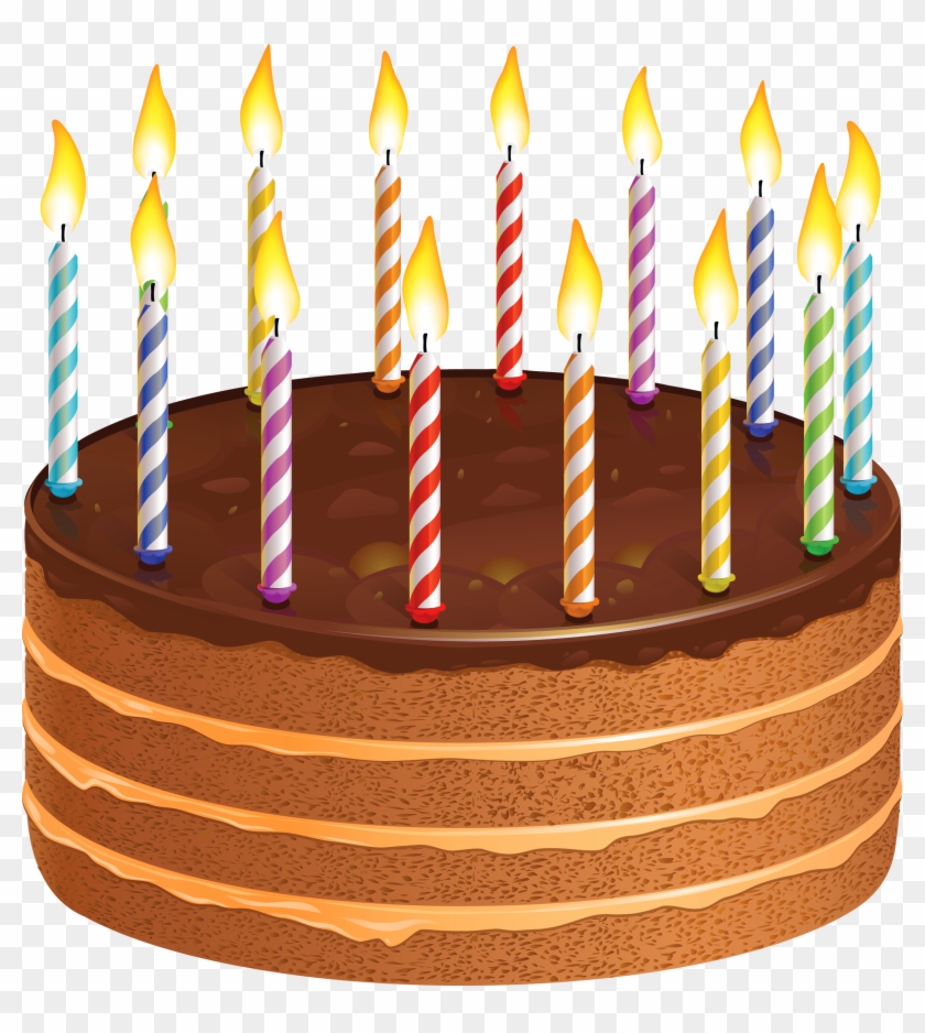 Happy Birthday Wishes Greetings Clipart Cake With Candles - Cake With Candles Png #463637