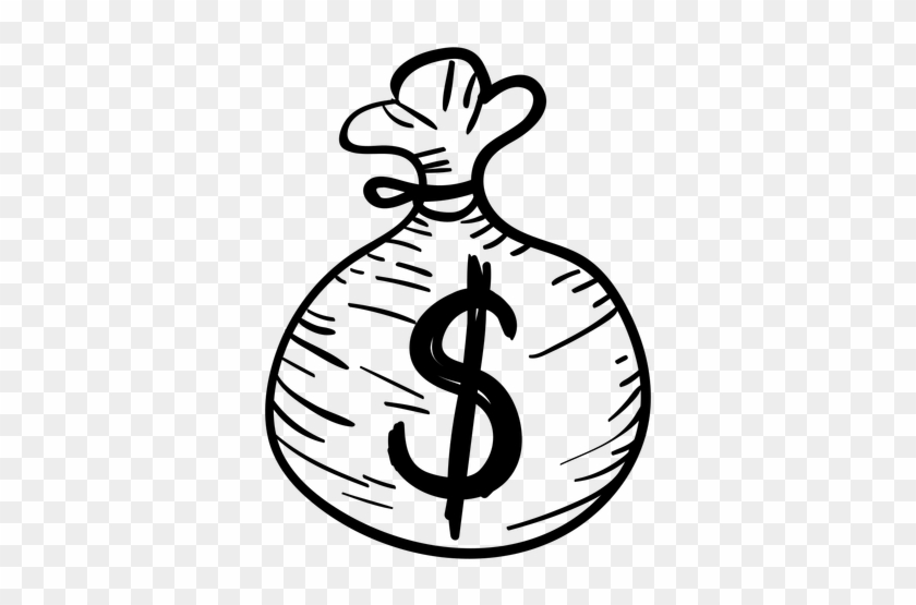 Money Bag Casino Doodle Transparent Png - Money #463670