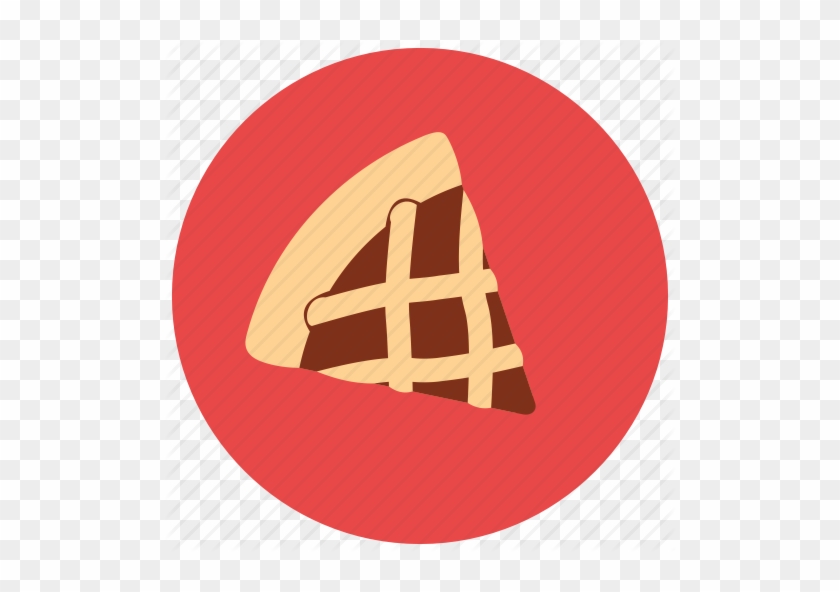 Pie Cake Slice Piece Minimal Flat Stock Vector - Pie Slice Icon #463726