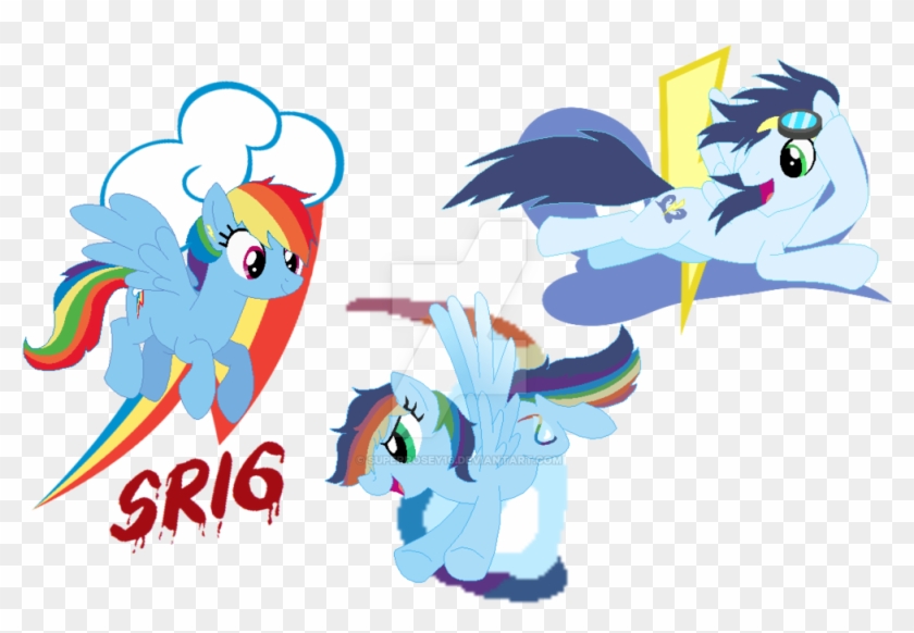 Superrosey16 153 32 The Soarindash Family Cutie Marks - Mlp Soarin Cutie Mark #463843