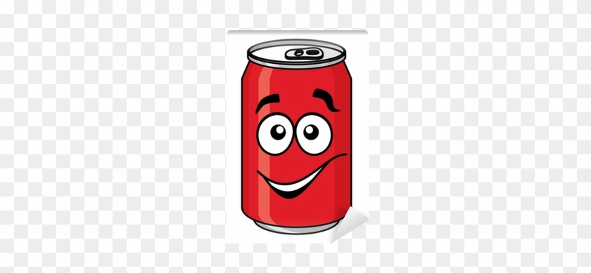 Red Cartoon Soda Or Soft Drink Can Wall Mural • Pixers® - Soft Drink Cartoon  - Free Transparent PNG Clipart Images Download