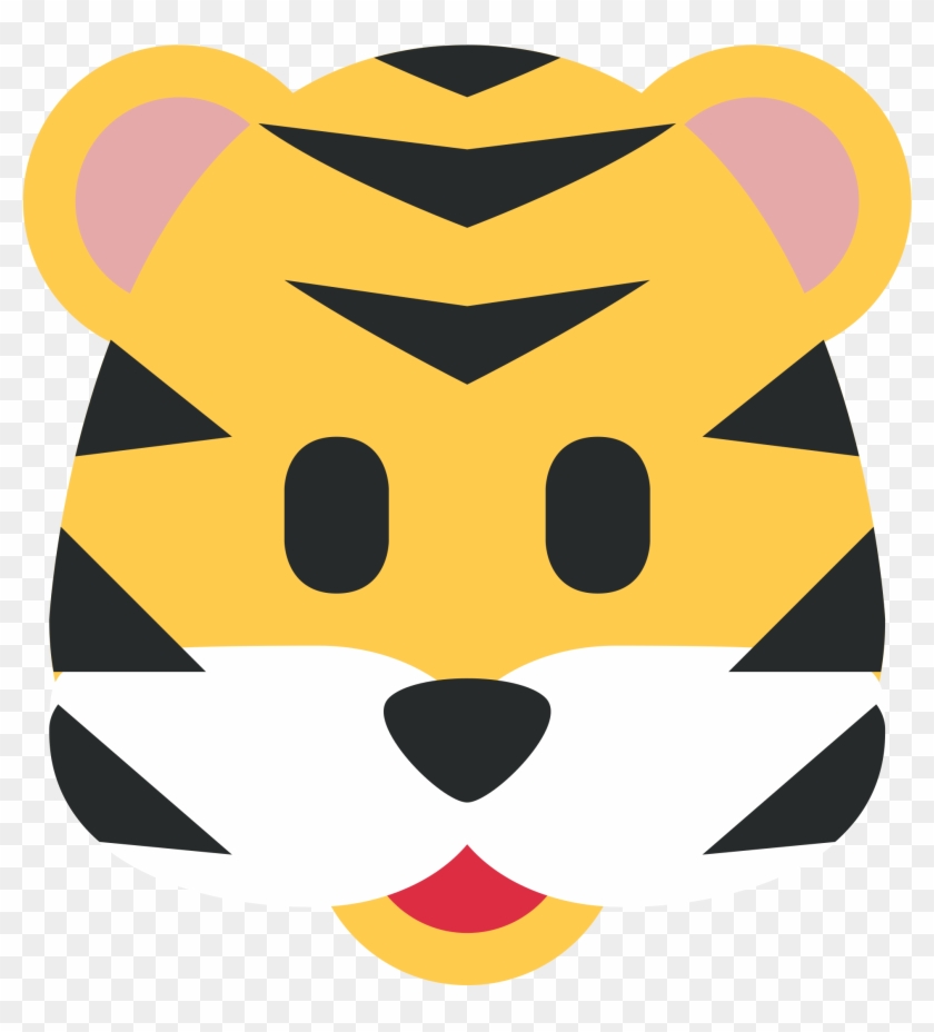 Sticker By Twitterverified Account - Tiger Face Emoji Png #463885