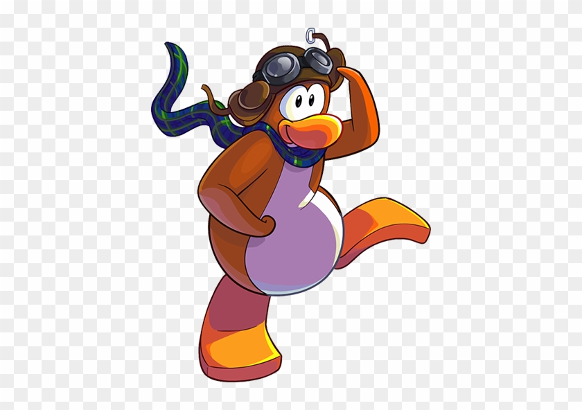 Sled Racer Start Penguin Orange - Cartoon #463920