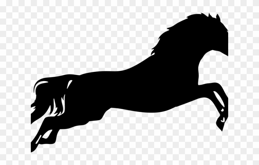 Horse Leaping Cliparts - Leaping Horse Silhouette #464053