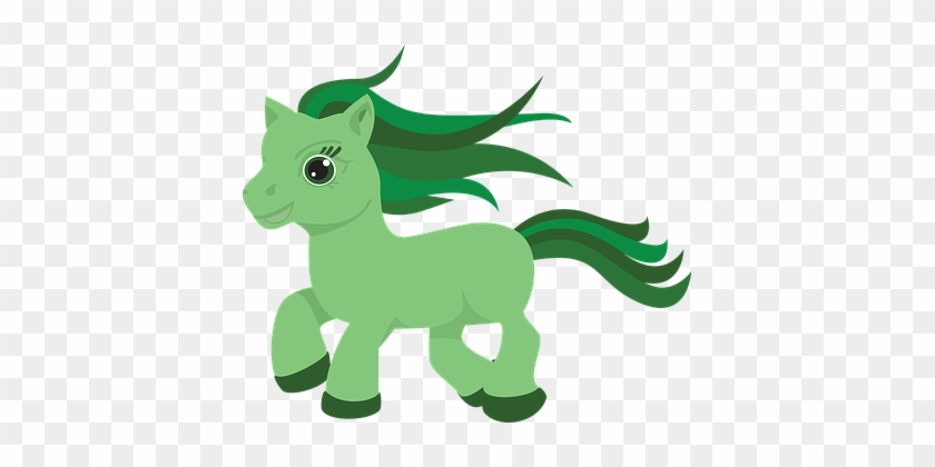 Pony, Caballo, Verde, Lindo, Juguete - My Little Pony Silhouette #464188