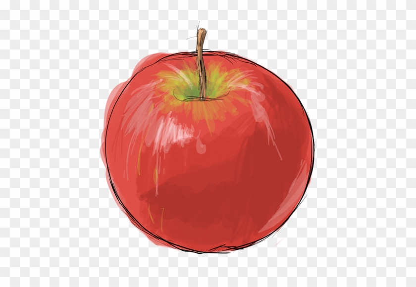 Apple Drawing - Google Search - Painting Of An Apple #464196