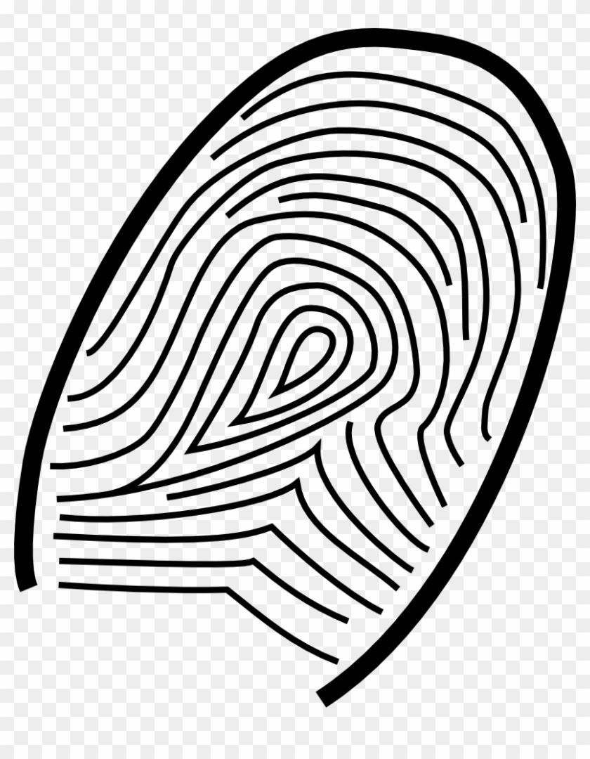 Get Notified Of Exclusive Freebies - Fingerprint Coloring Page #464299