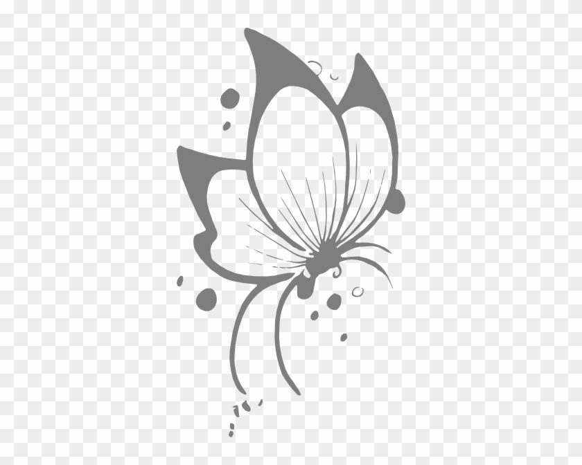 Side Of Butterfly Clipart - Stickalz Llc Beautiful Butterfly Vinyl Wall Art Decal #464307