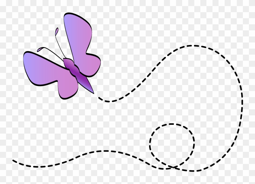 Butterfly Flower Clipart - Butterfly Clip Art Flying #464352