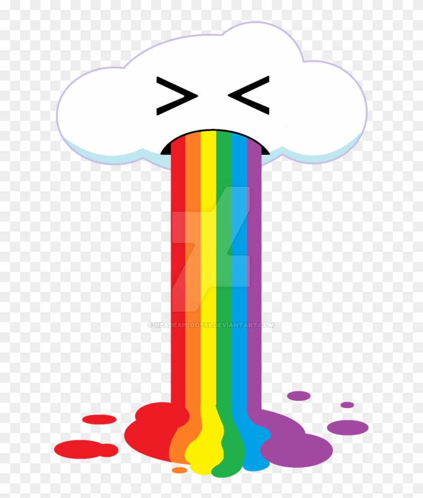Rainbow Barf By Headexplody69 Rainbow Barf By Headexplody69 - Rainbow Vomit Transparent #464441
