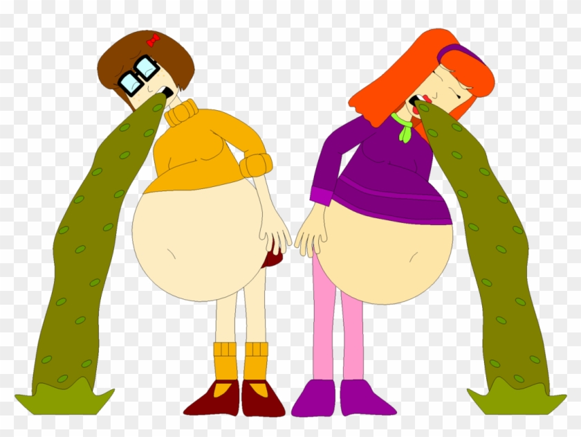 Daphne And Velma Vomiting By Angry-signs - Vomiting Clip Art Transparent #464463