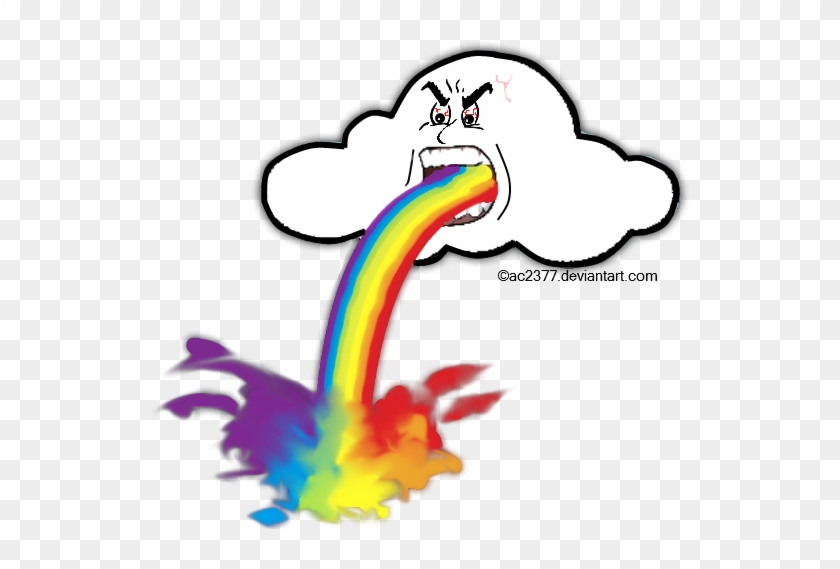 Rainbow Puke By Ac2377 - Puking Ranbow Png #464470