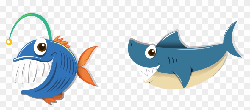 Vector Blue Fish - Shark Animation #464779