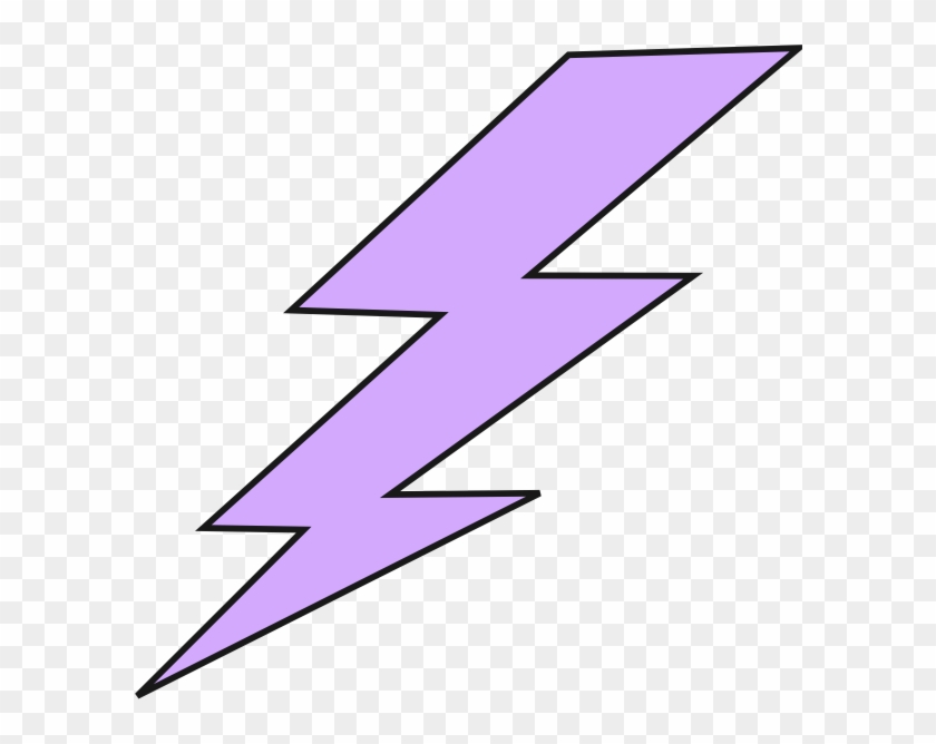 Cartoon Purple Lightning Bolt #464825